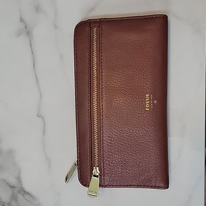 Fossil Brown Leather Wallet